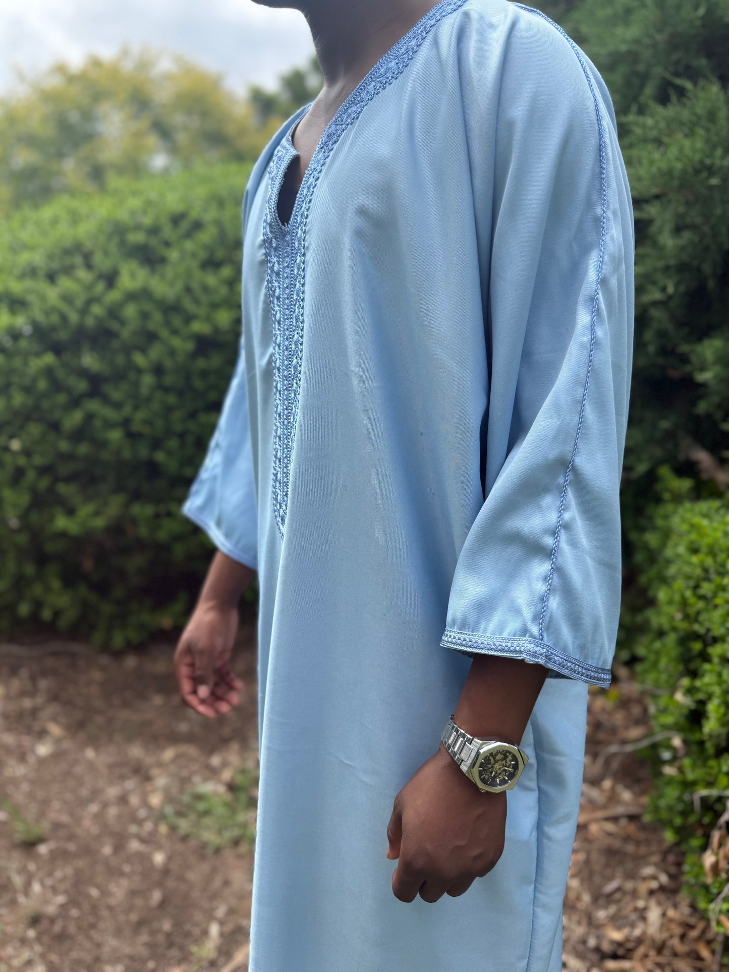 MOROCCAN THOBE - BABY BLUE