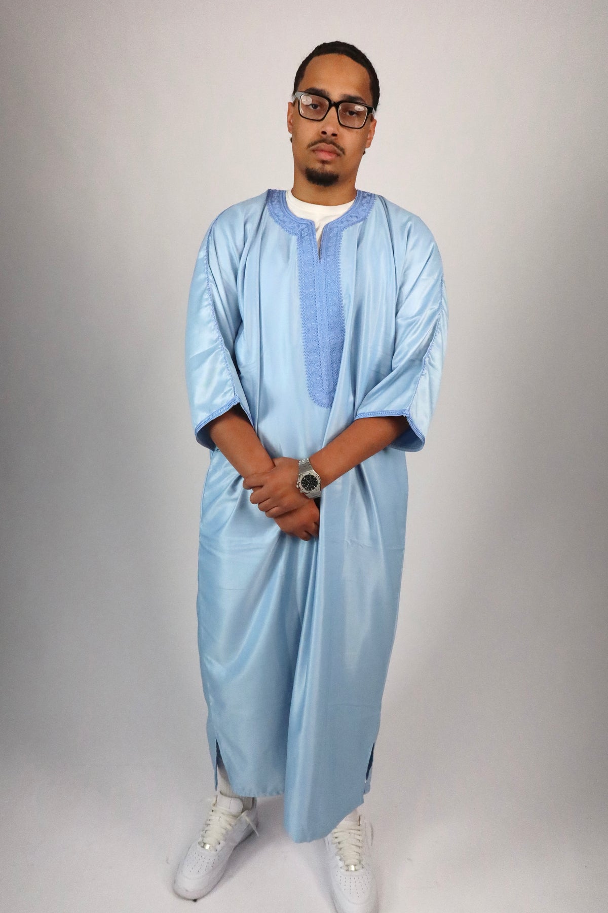 MOROCCAN THOBE - BABY BLUE