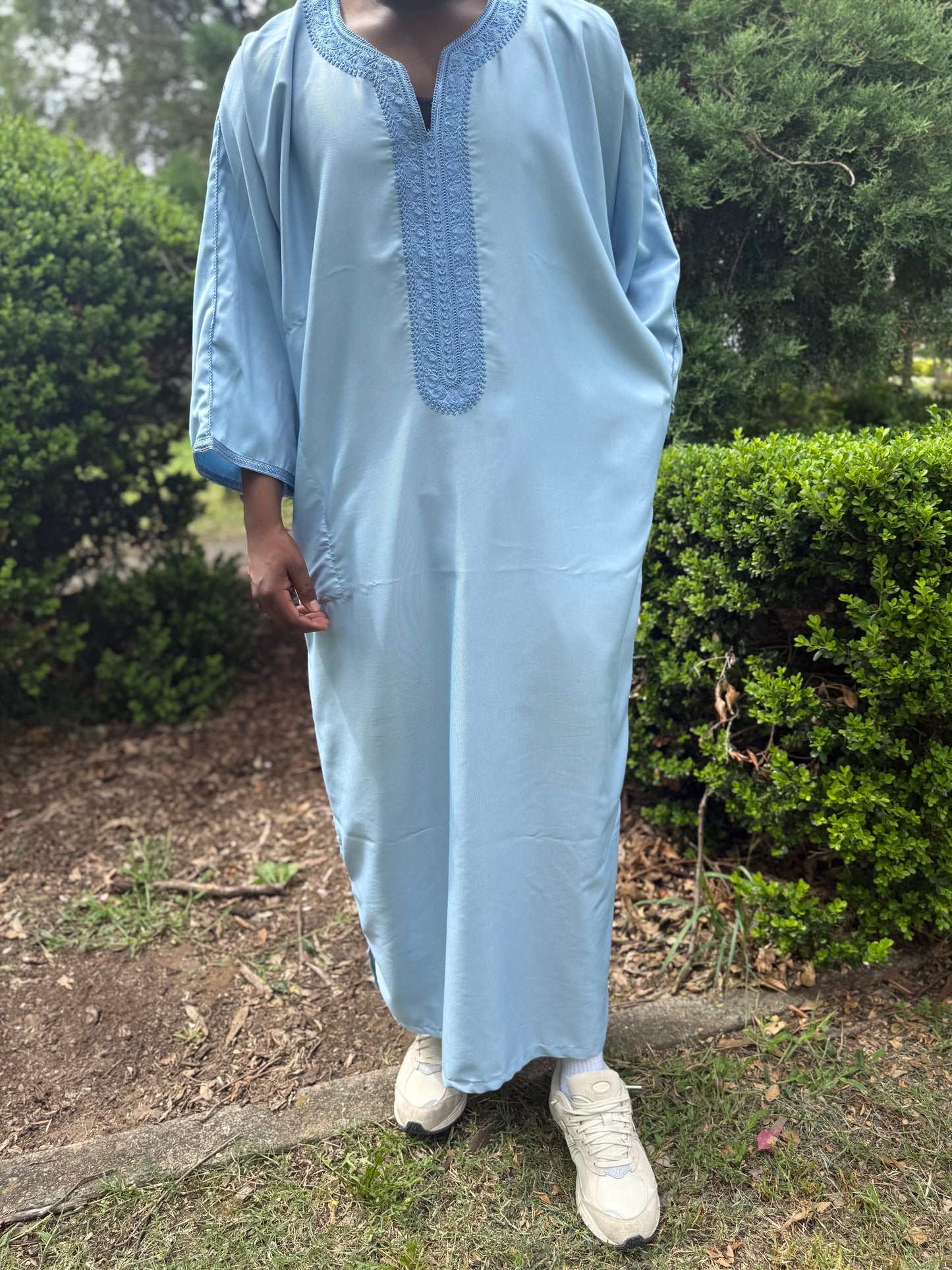MOROCCAN THOBE - BABY BLUE