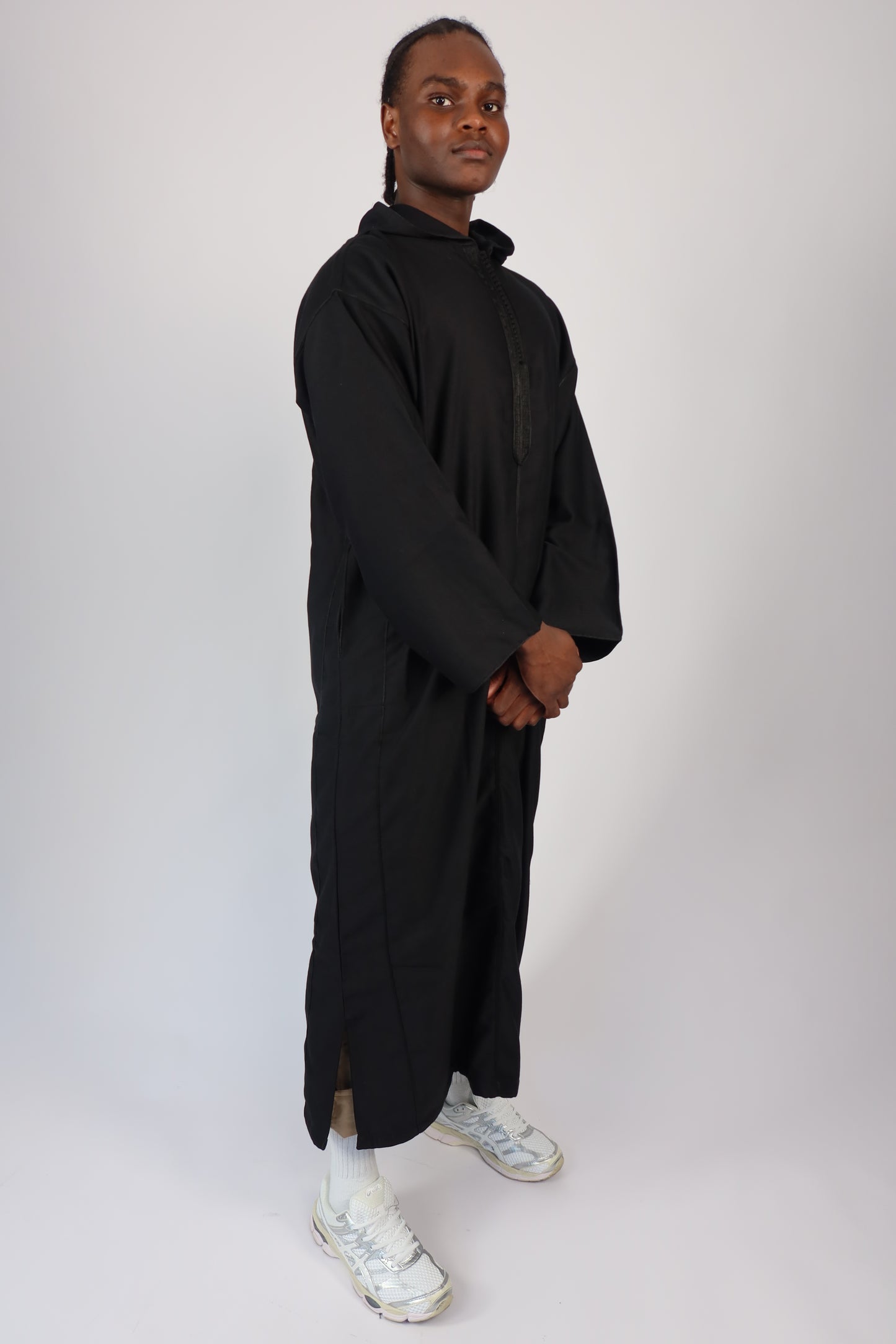 MOROCCAN DJELLABA - BLACK