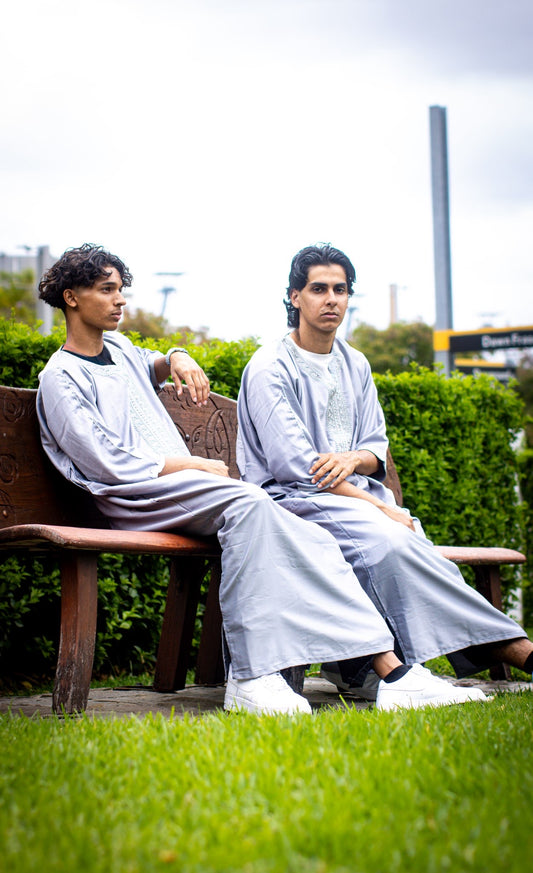 MOROCCAN THOBE - GREY