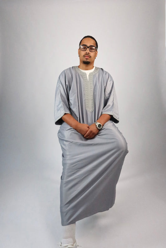 MOROCCAN THOBE - GREY