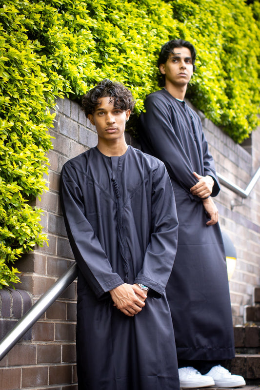 HAYAT SIGNATURE THOBE - BLACK