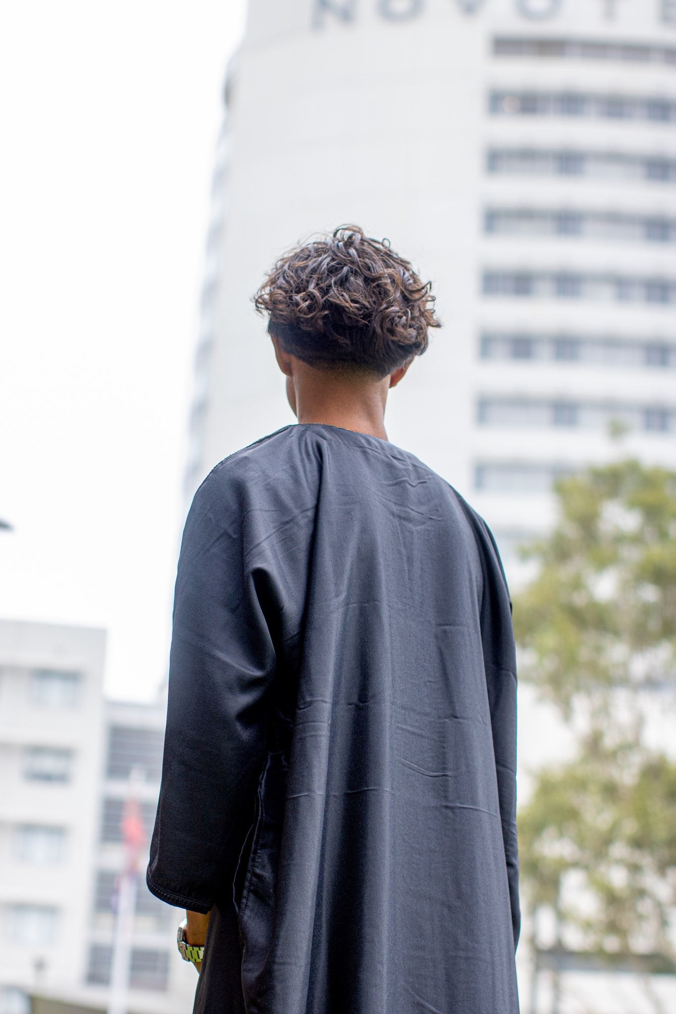 MOROCCAN THOBE - BLACK