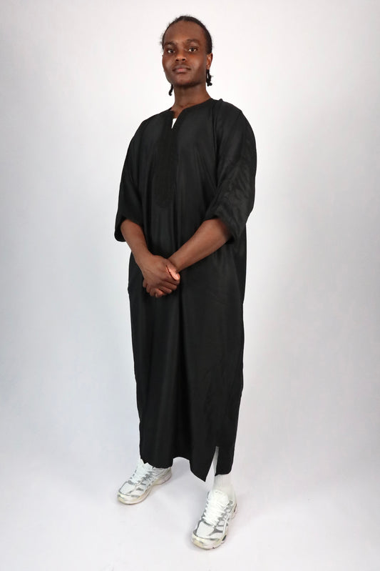MOROCCAN THOBE - BLACK